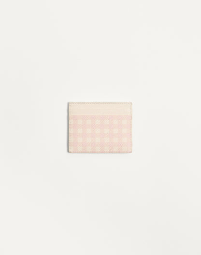 Vlogo Signature Le Chat De La Maison Cardholder In Grainy Calfskin