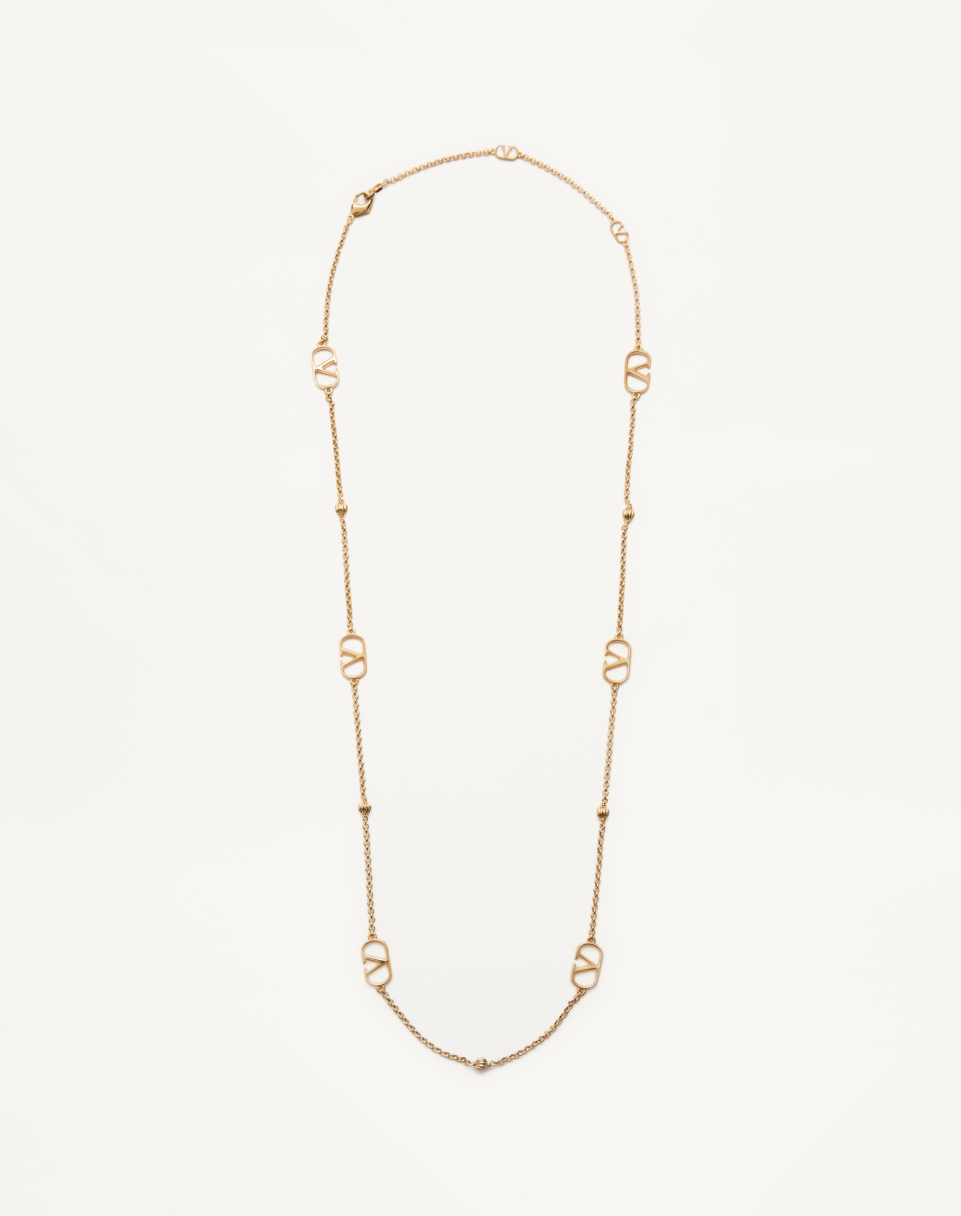 Vlogo Signature Metal Necklace