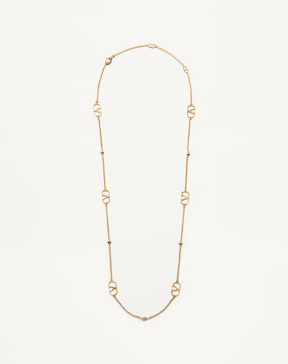 Vlogo Signature Metal Necklace