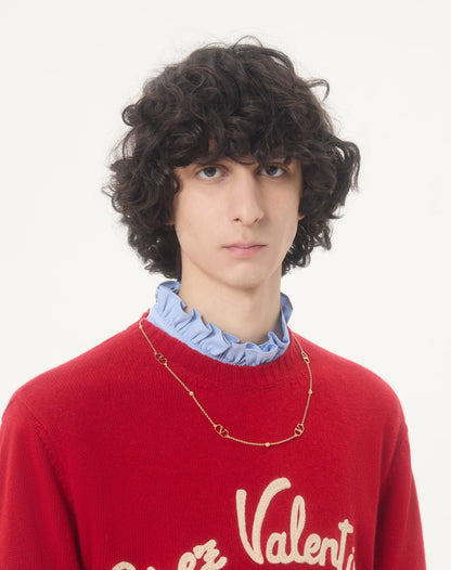 Vlogo Signature Metal Necklace