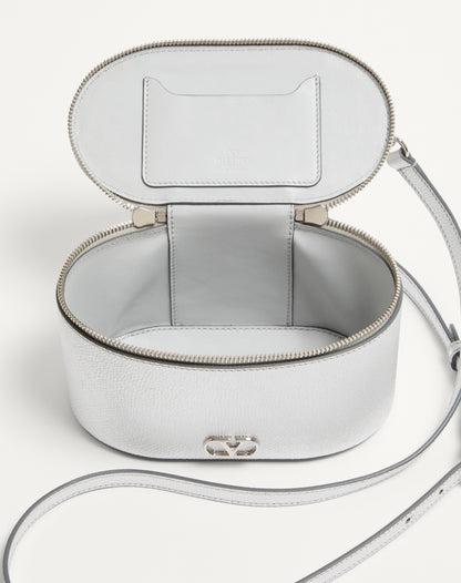 Vlogo Signature Mini Vanity Bag In Laminated Grainy Calfskin