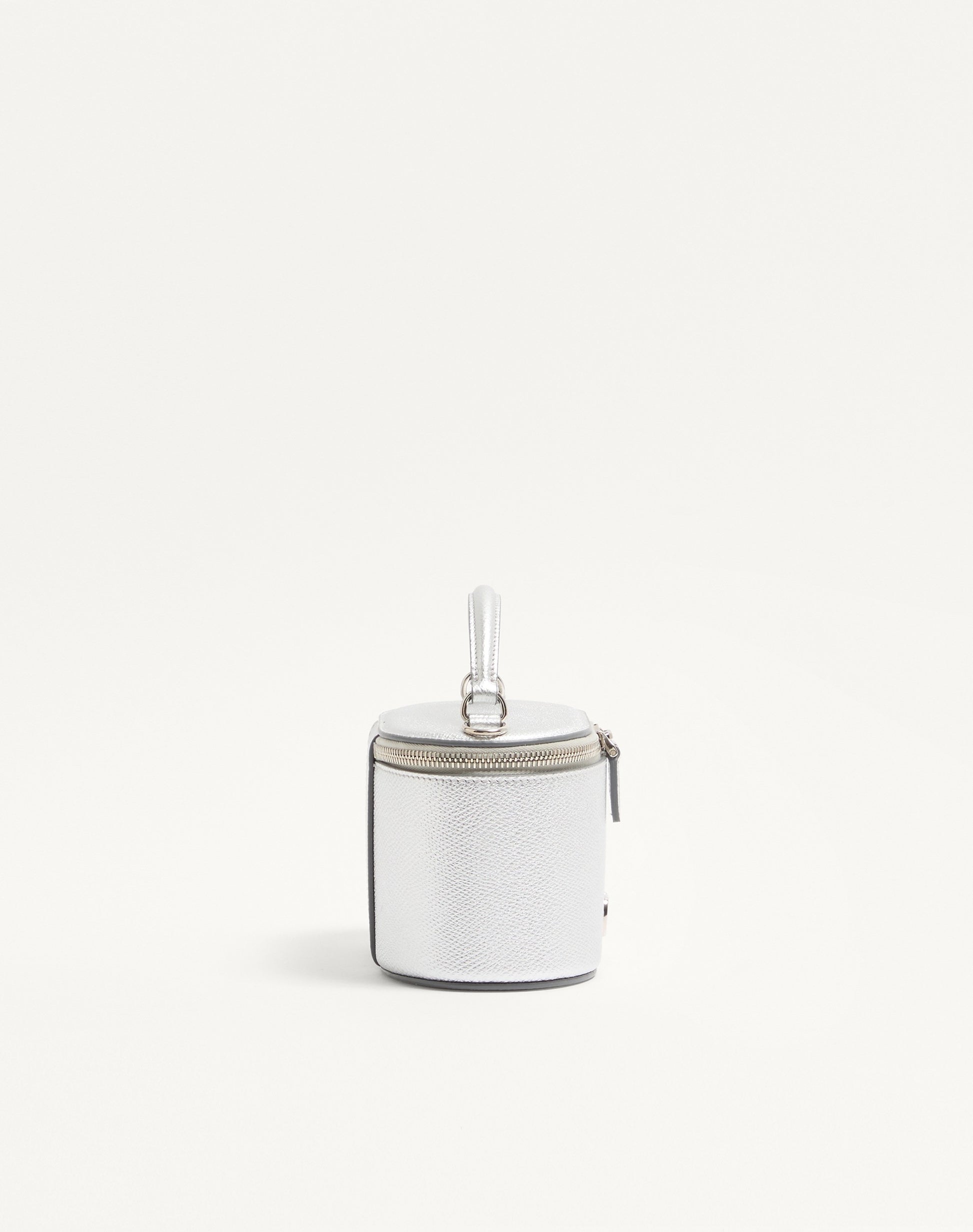 Vlogo Signature Mini Vanity Bag In Laminated Grainy Calfskin