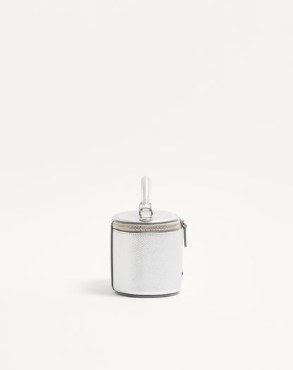 Vlogo Signature Mini Vanity Bag In Laminated Grainy Calfskin