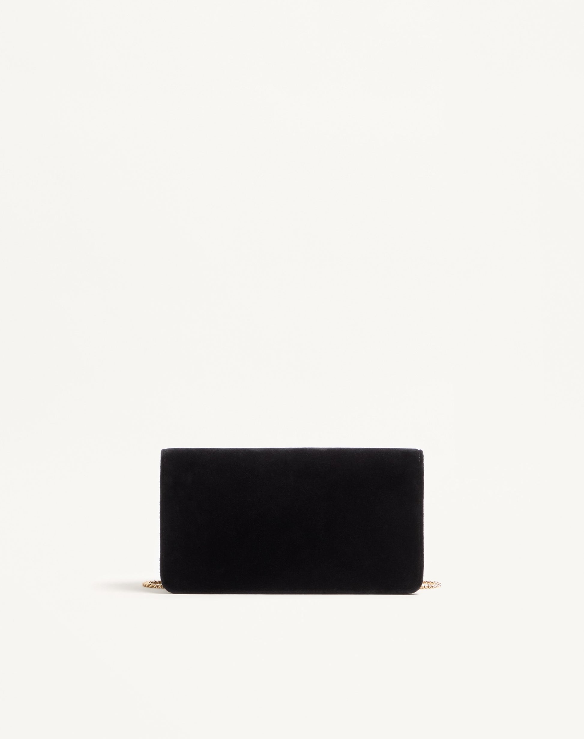 Vlogo Signature Mini Velvet Shoulder Bag