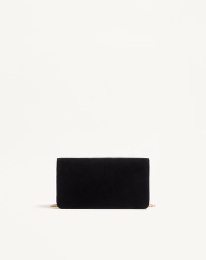 Vlogo Signature Mini Velvet Shoulder Bag