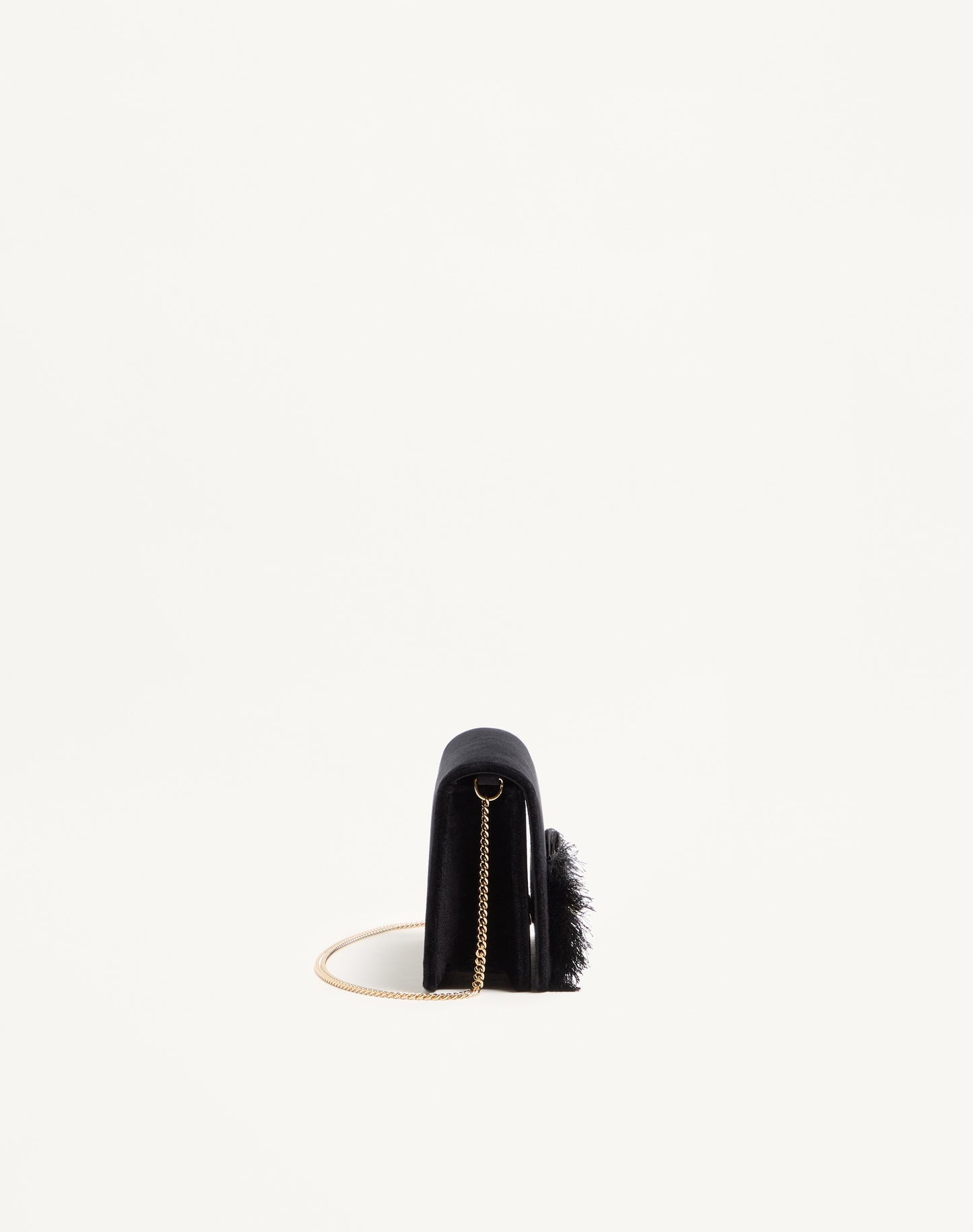 Vlogo Signature Mini Velvet Shoulder Bag