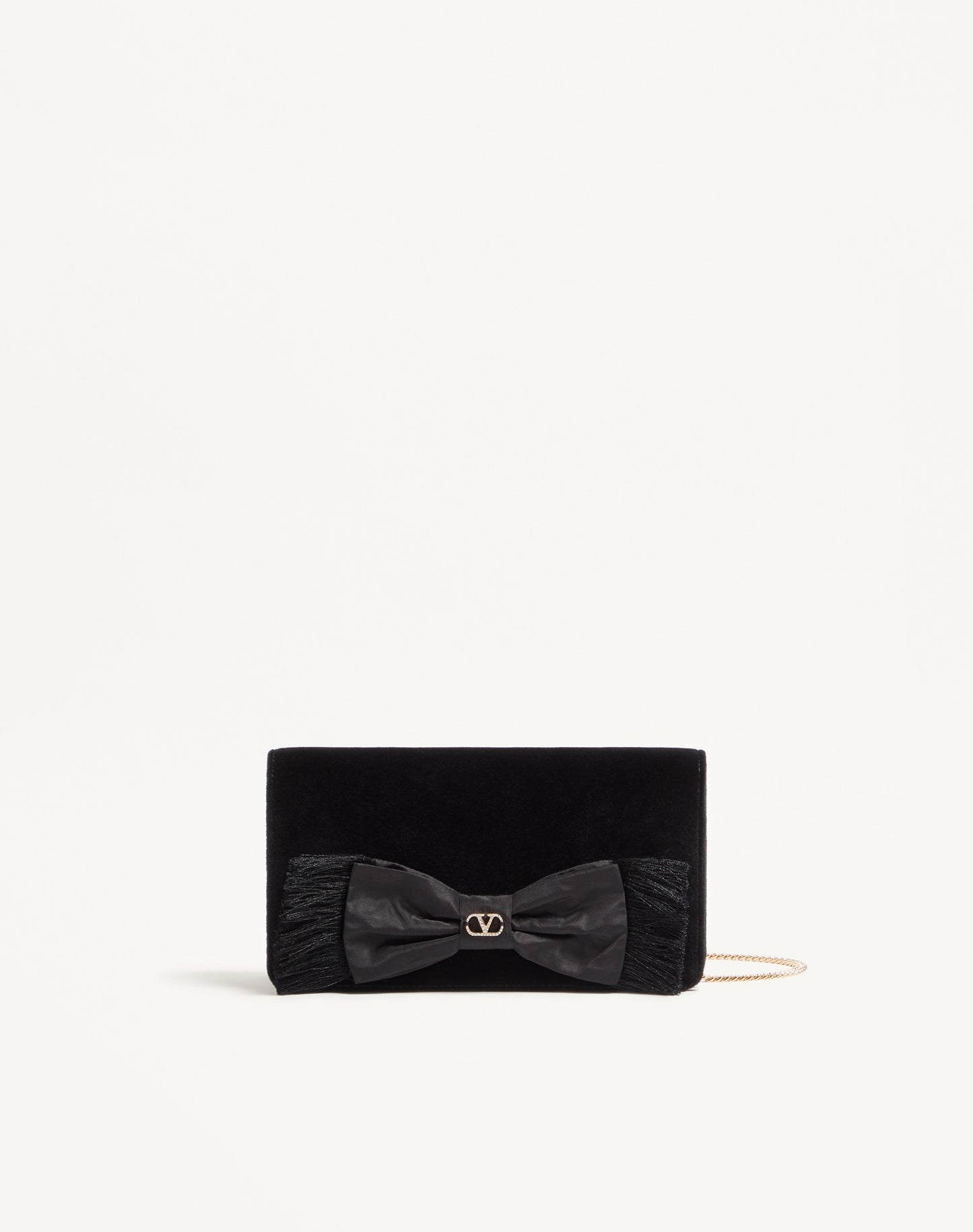 Vlogo Signature Mini Velvet Shoulder Bag
