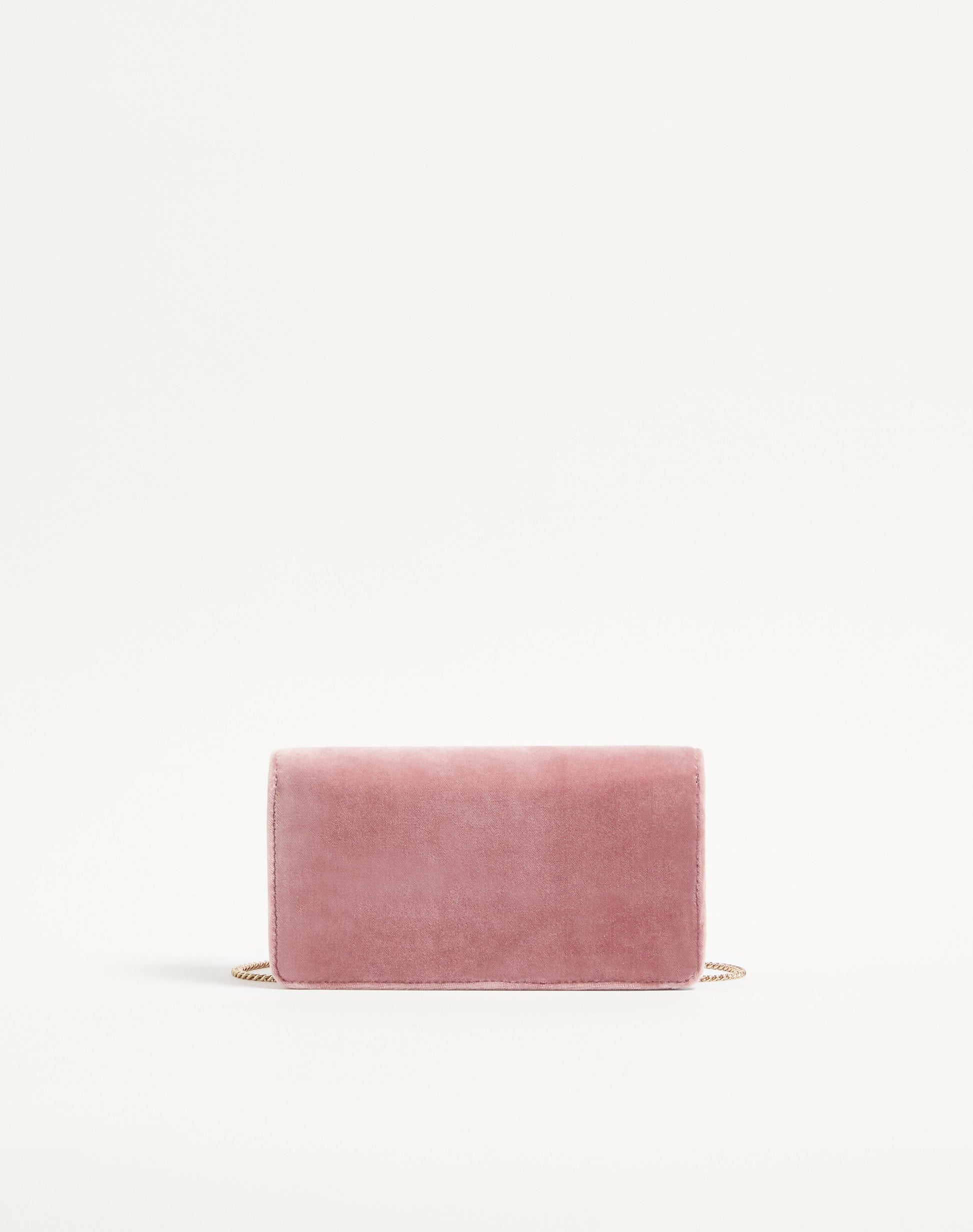 Vlogo Signature Mini Velvet Shoulder Bag