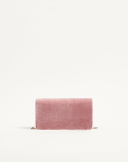 Vlogo Signature Mini Velvet Shoulder Bag