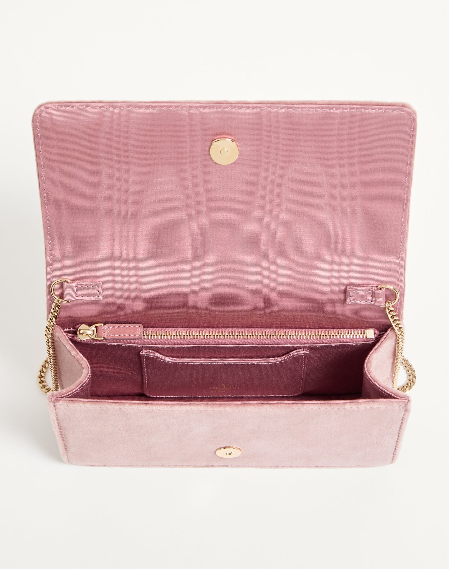 Vlogo Signature Mini Velvet Shoulder Bag