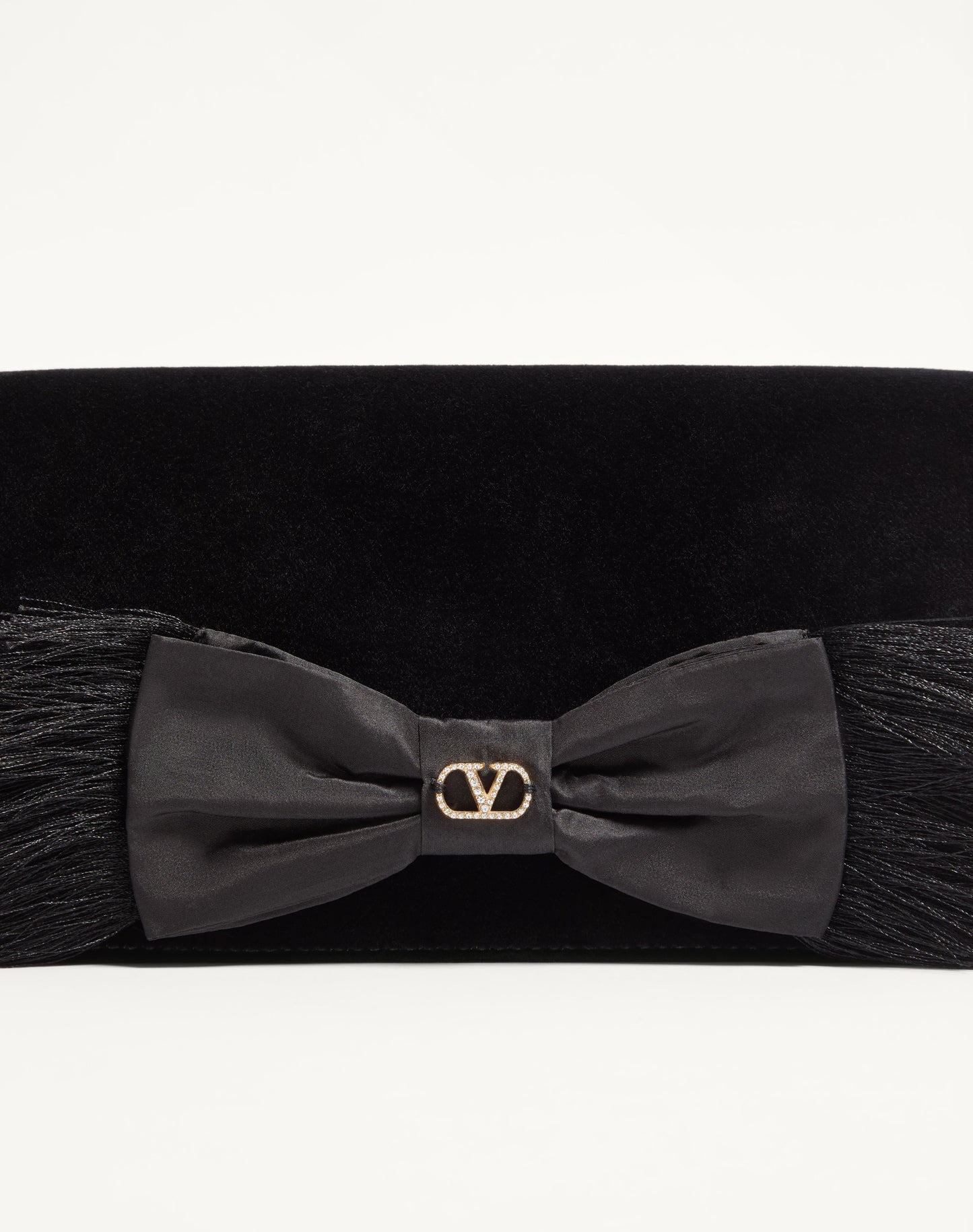 Vlogo Signature Mini Velvet Shoulder Bag
