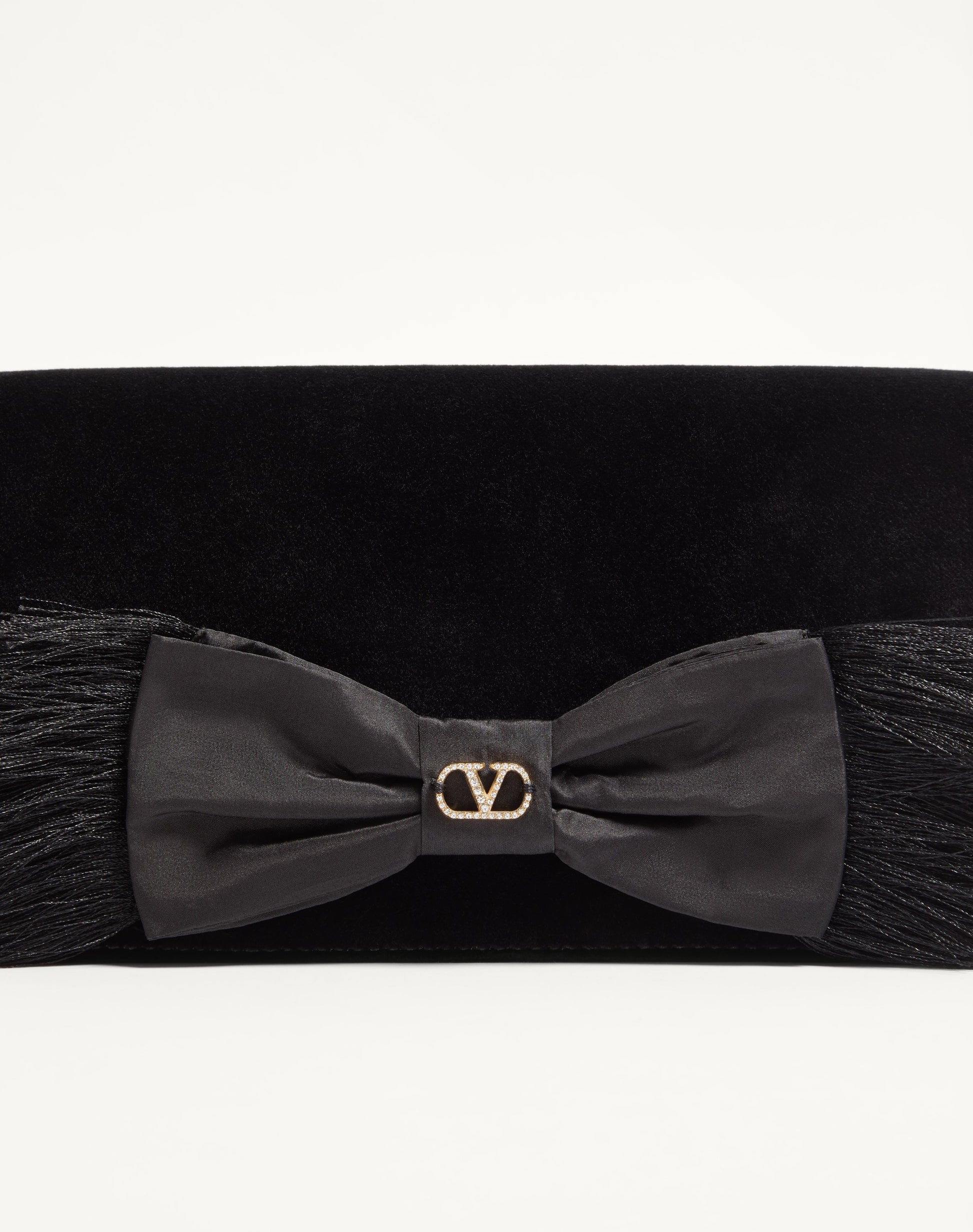 Vlogo Signature Mini Velvet Shoulder Bag