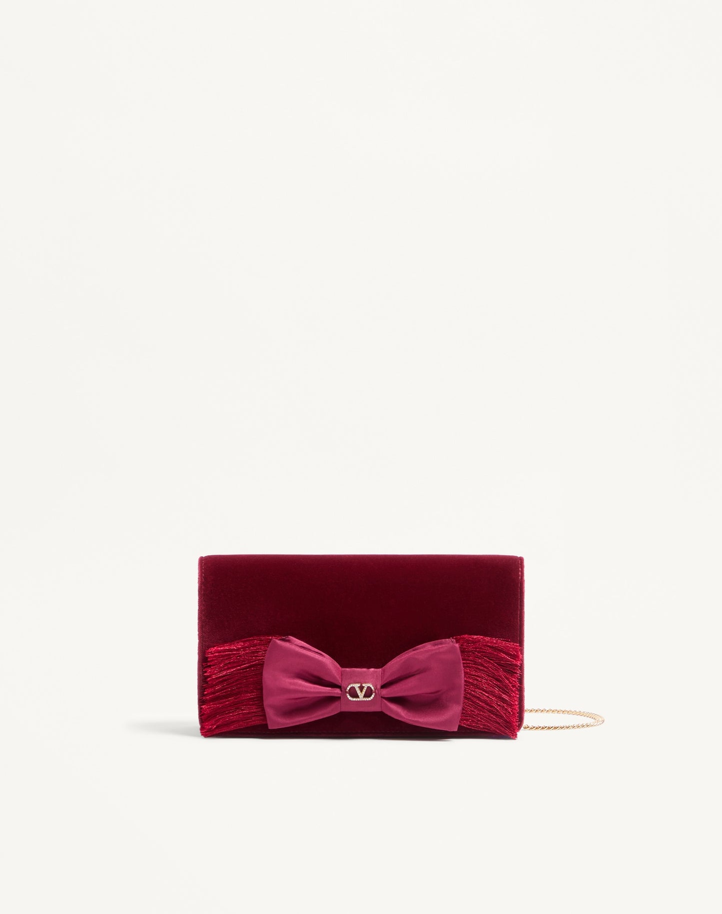 Vlogo Signature Mini Velvet Shoulder Bag