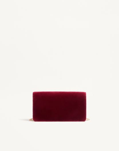 Vlogo Signature Mini Velvet Shoulder Bag