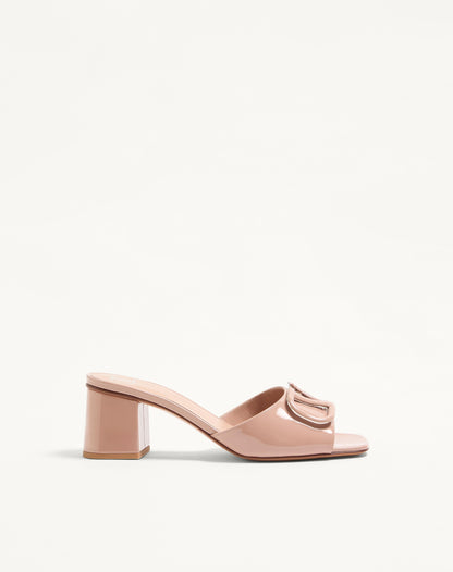 Vlogo Signature Patent Leather Slide Sandal 60mm