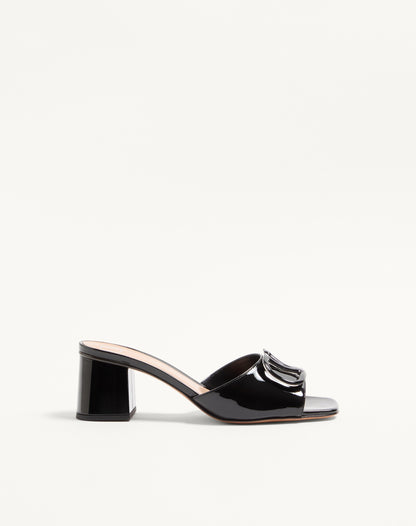 Vlogo Signature Patent Leather Slide Sandal 60mm
