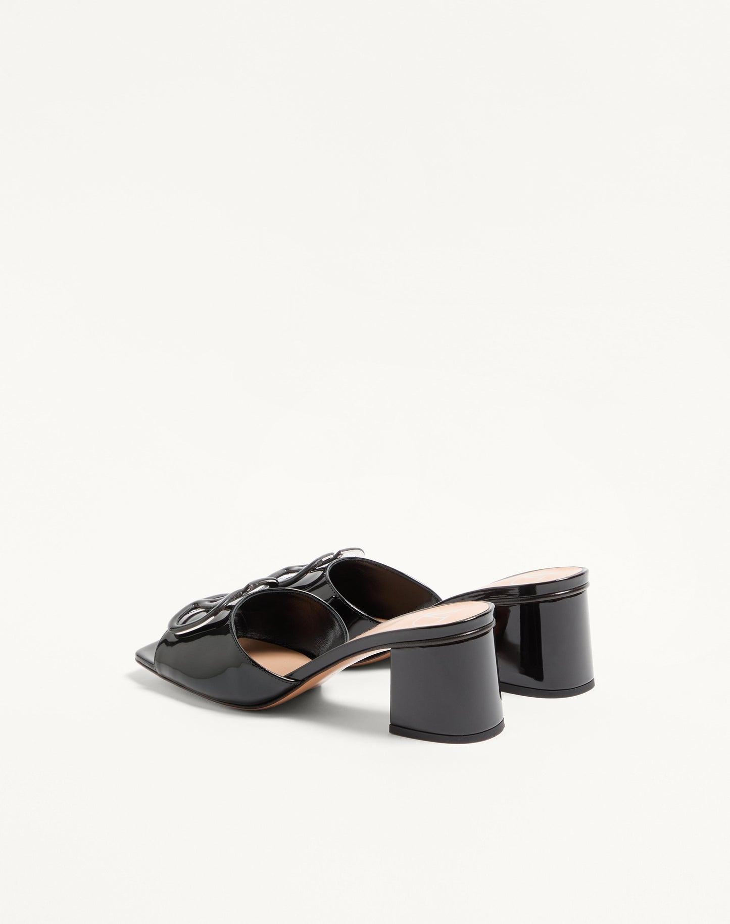 Vlogo Signature Patent Leather Slide Sandal 60mm