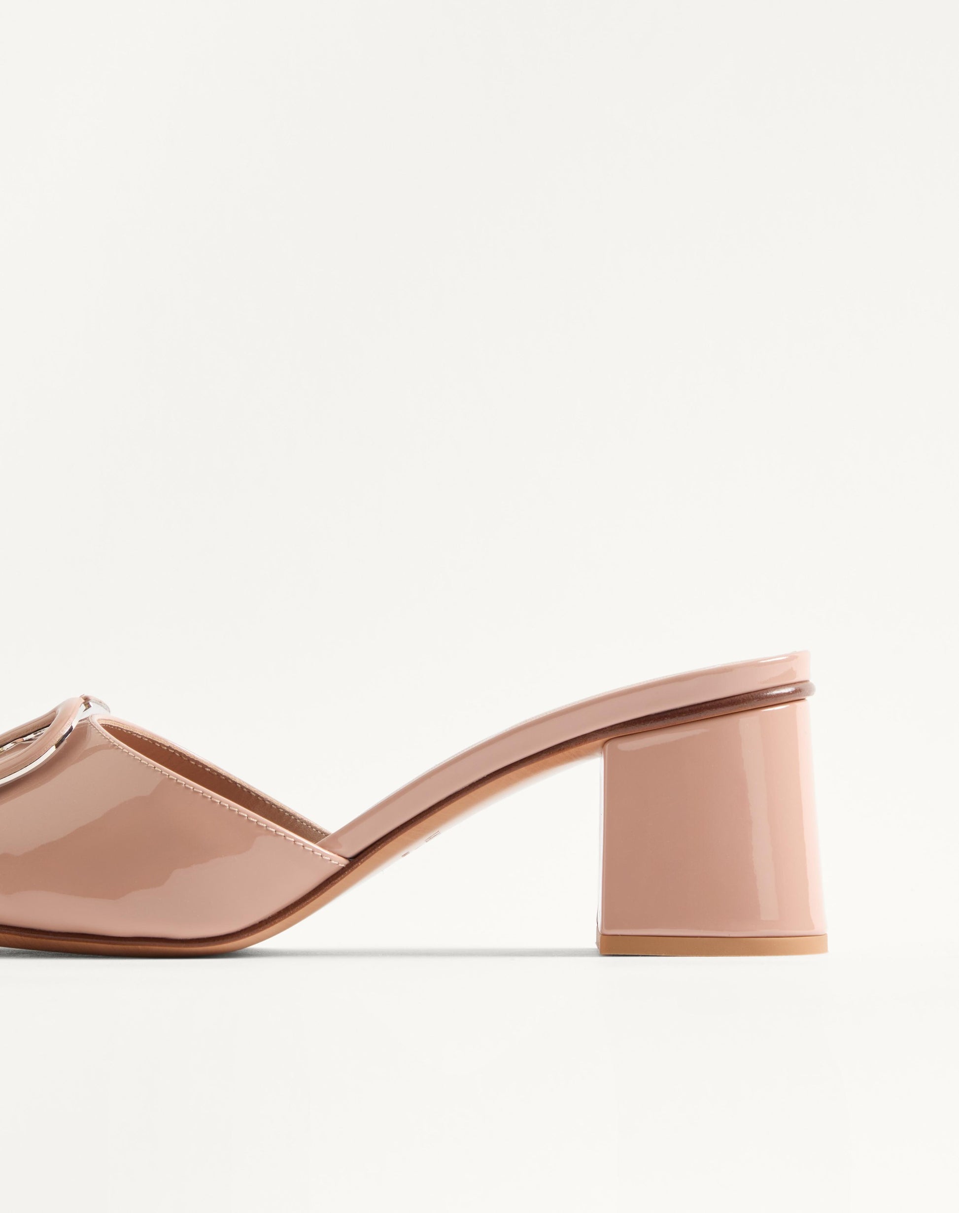Vlogo Signature Patent Leather Slide Sandal 60mm