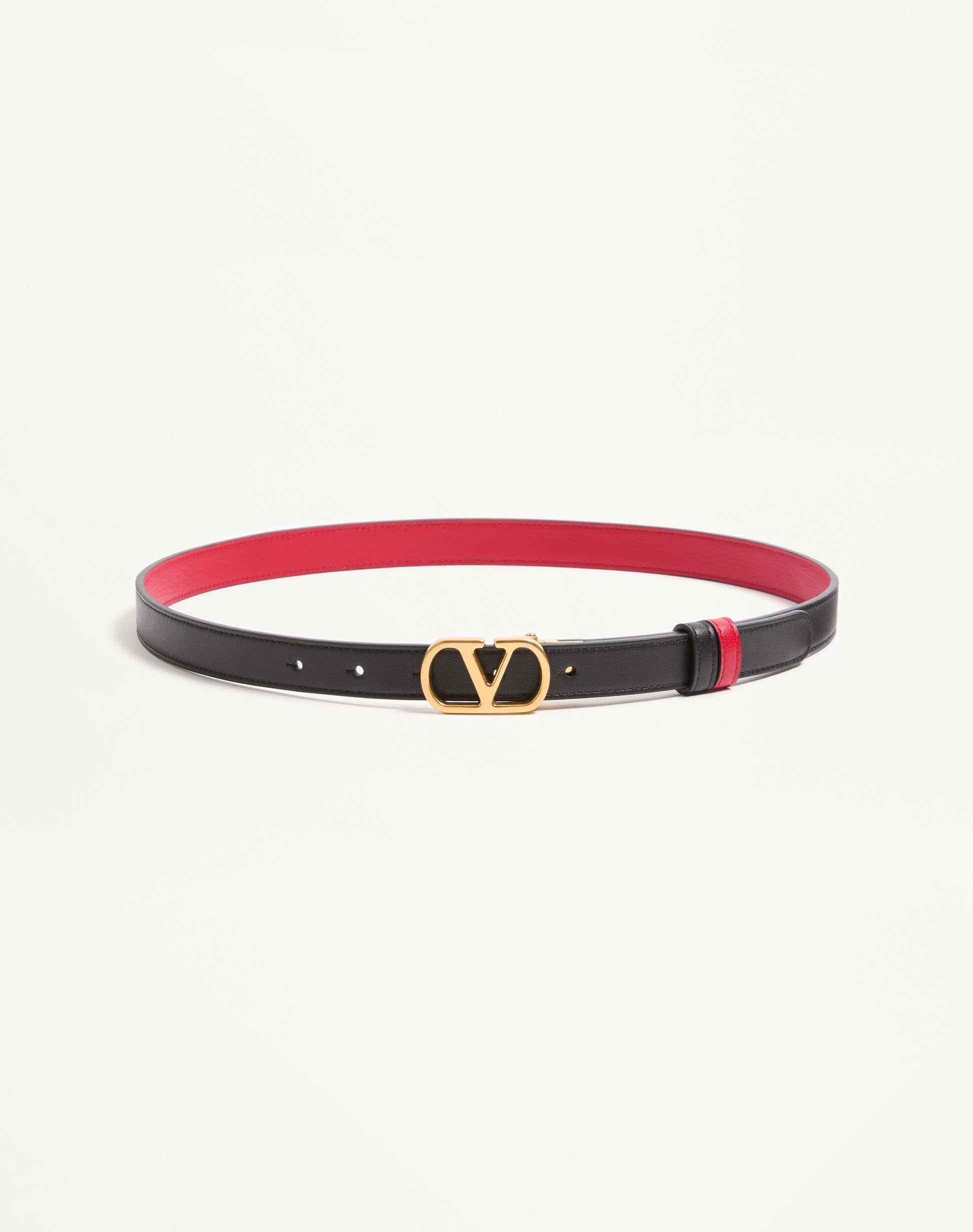 Vlogo Signature Reversible Shiny Calfskin Belt - 20mm / 1.2 In.