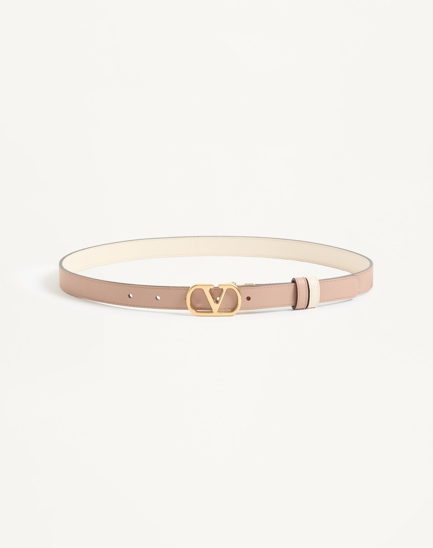 Vlogo Signature Reversible Shiny Calfskin Belt - 20mm / 1.2 In.