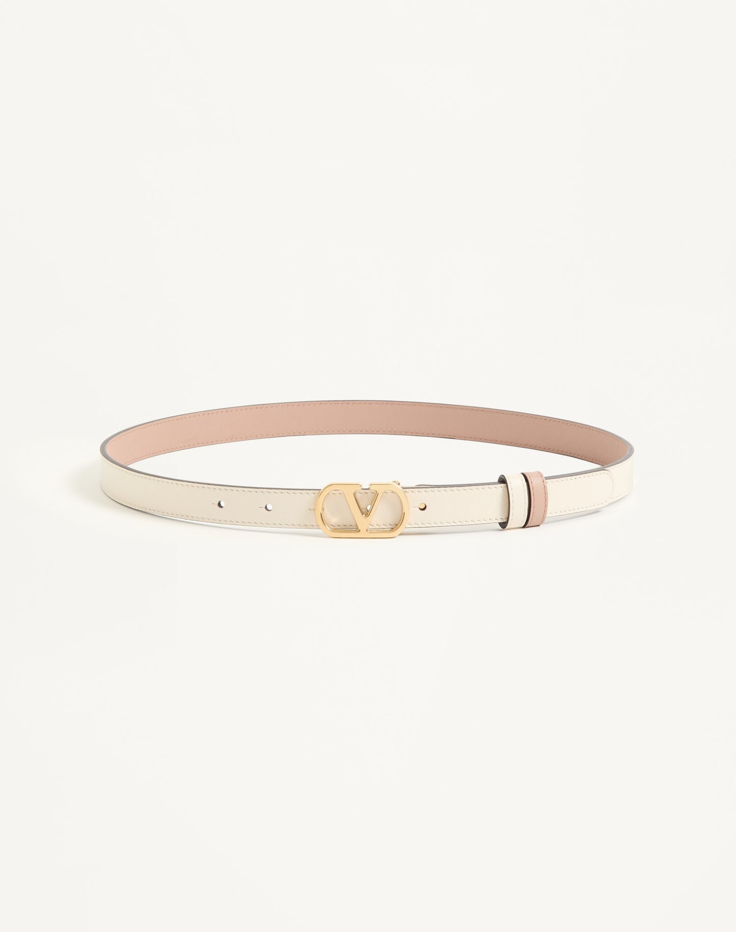 Vlogo Signature Reversible Shiny Calfskin Belt - 20mm / 1.2 In.