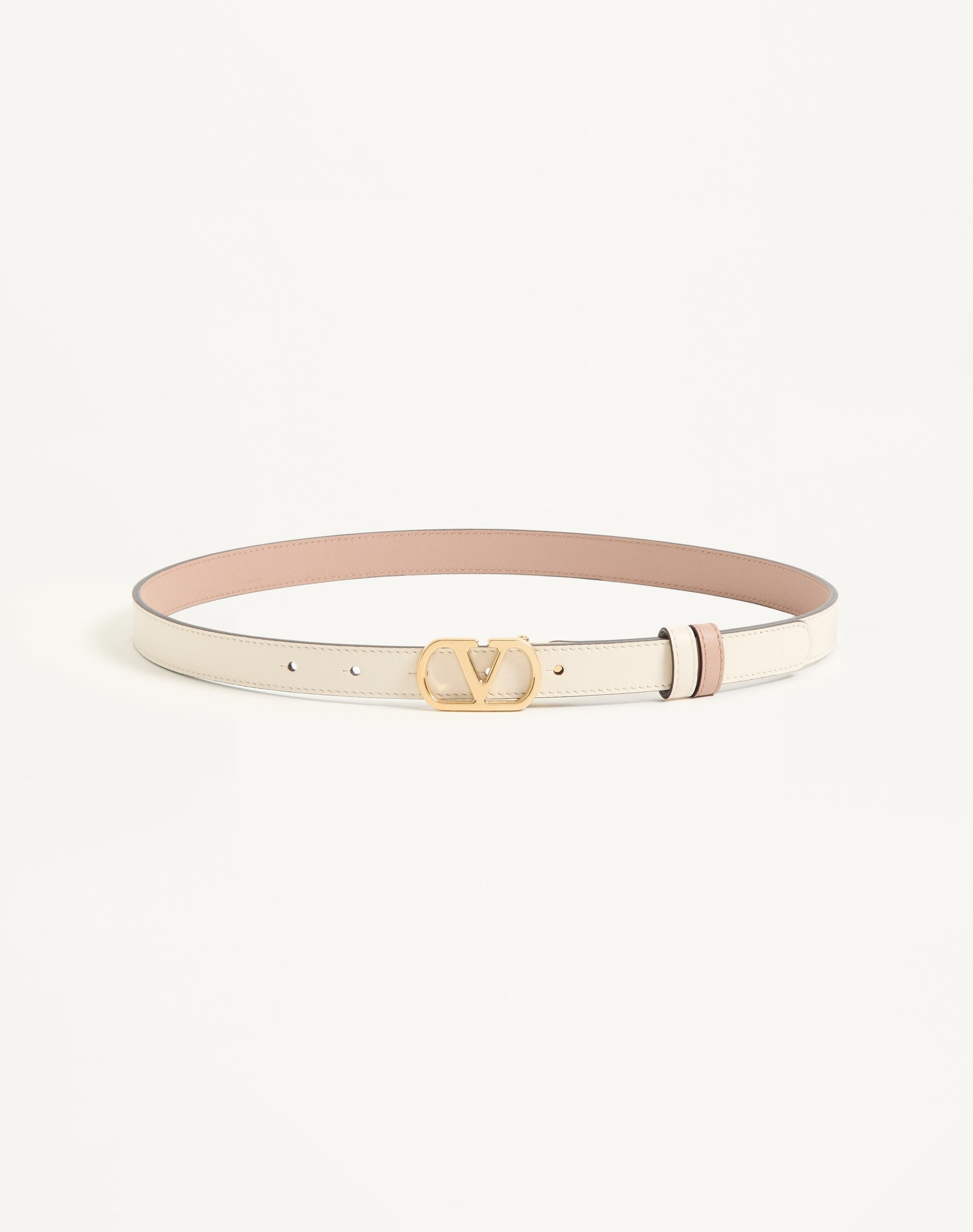 Vlogo Signature Reversible Shiny Calfskin Belt - 20mm / 1.2 In.