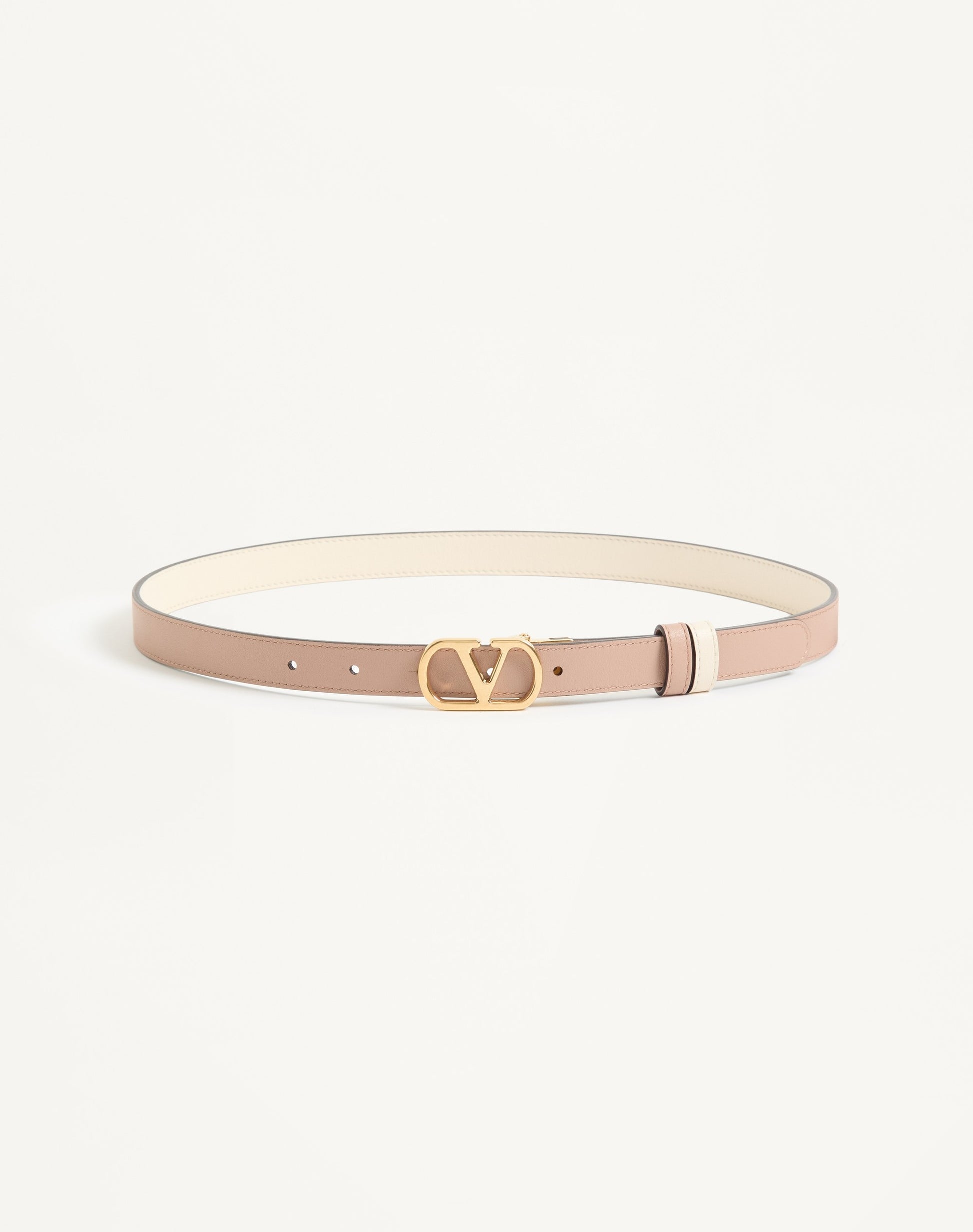 Vlogo Signature Reversible Shiny Calfskin Belt - 20mm / 1.2 In.