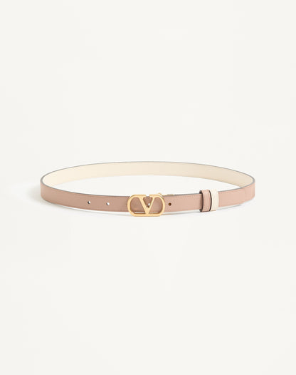 Vlogo Signature Reversible Shiny Calfskin Belt - 20mm / 1.2 In.
