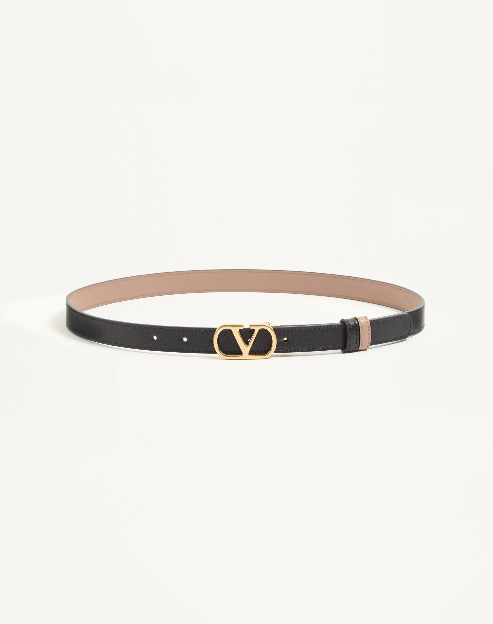 Vlogo Signature Reversible Shiny Calfskin Belt - 20mm / 1.2 In.