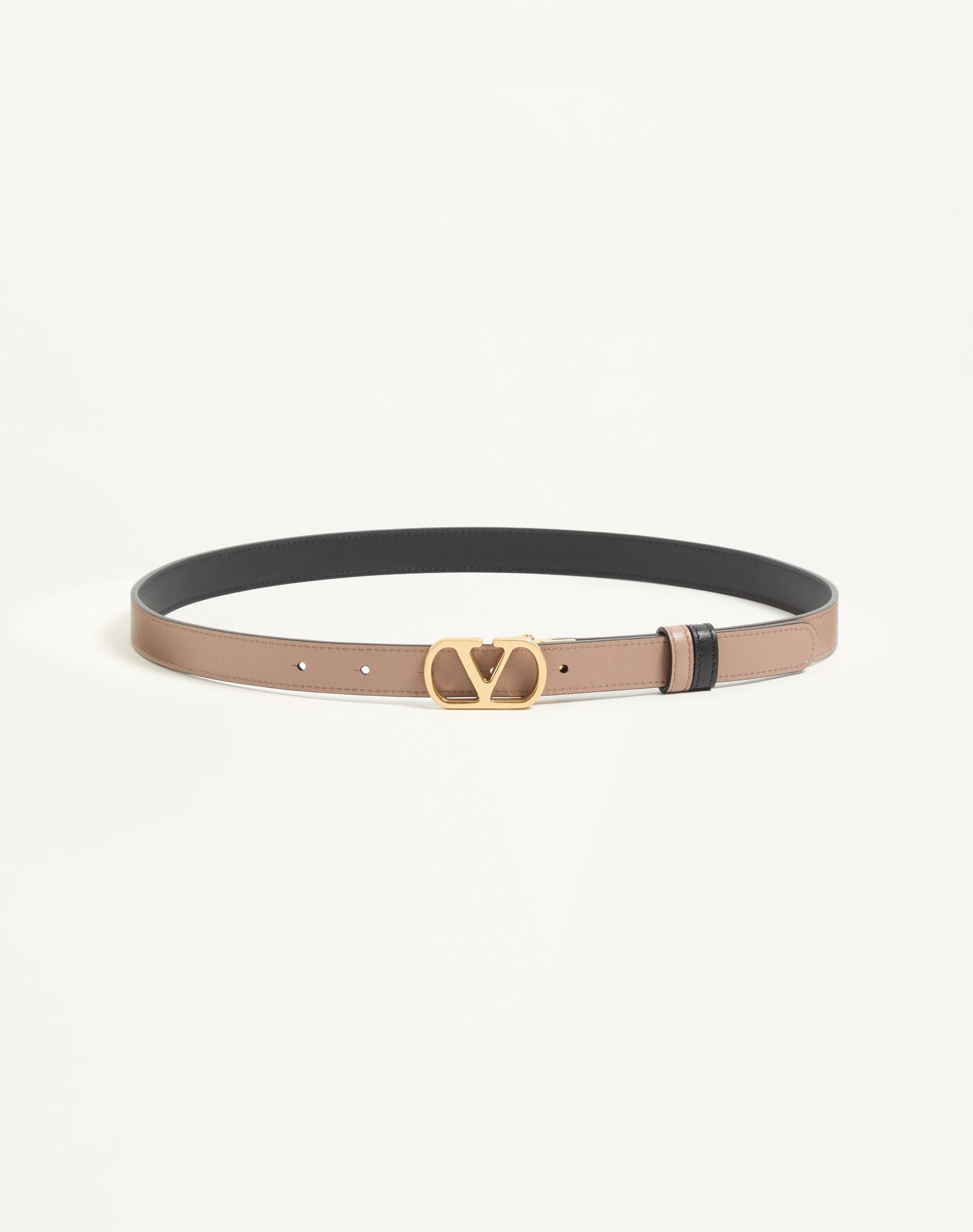Vlogo Signature Reversible Shiny Calfskin Belt - 20mm / 1.2 In.