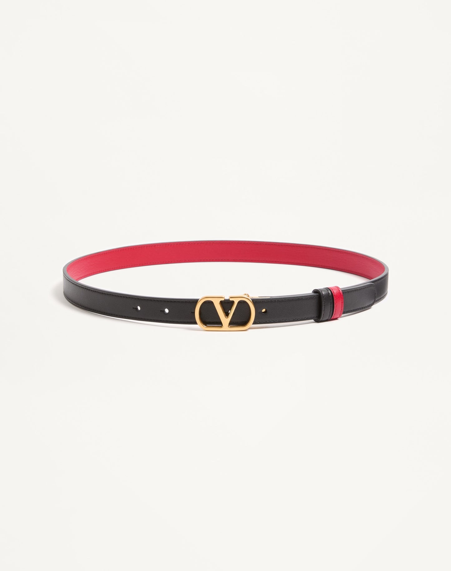 Vlogo Signature Reversible Shiny Calfskin Belt - 20mm / 1.2 In.