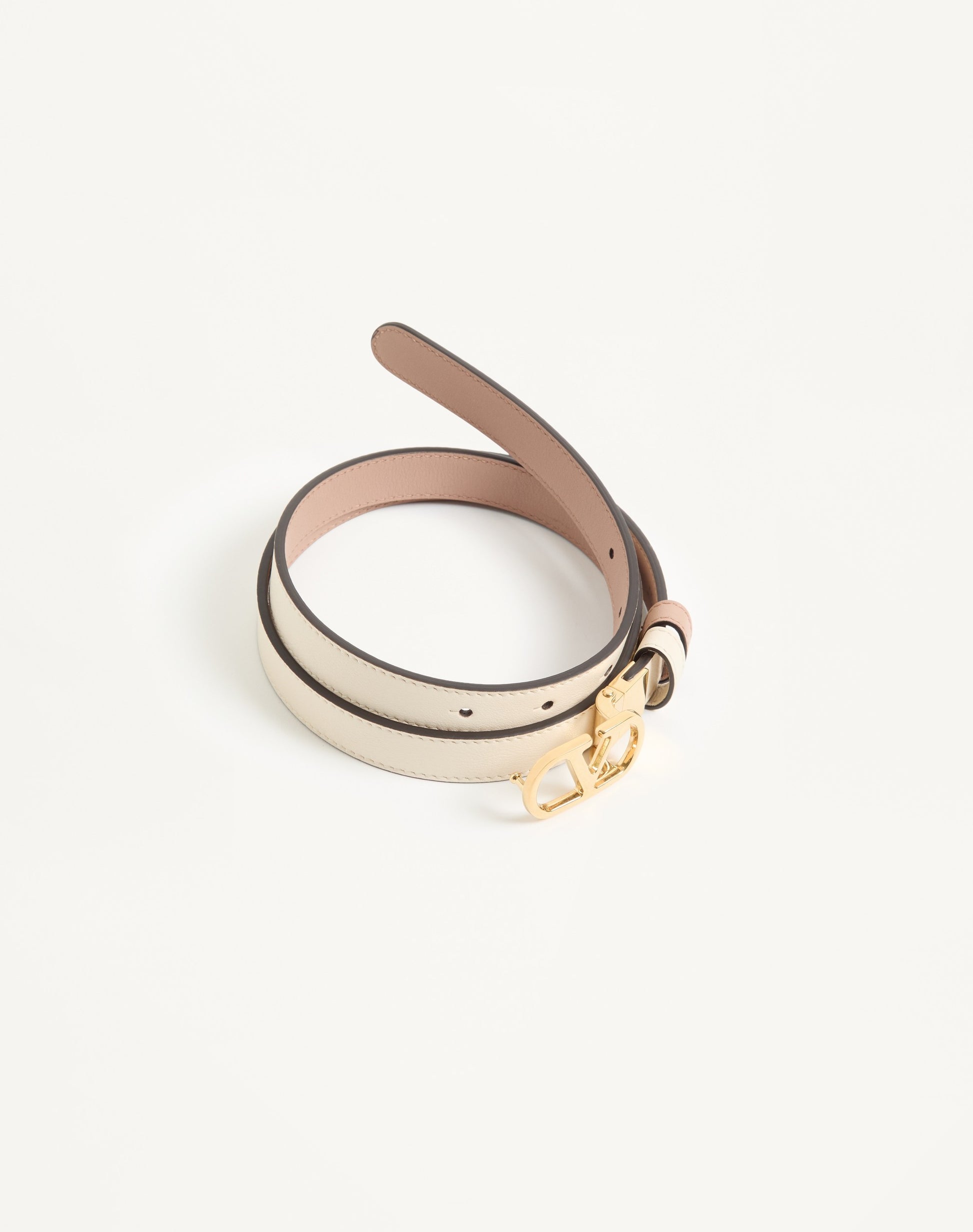 Vlogo Signature Reversible Shiny Calfskin Belt - 20mm / 1.2 In.