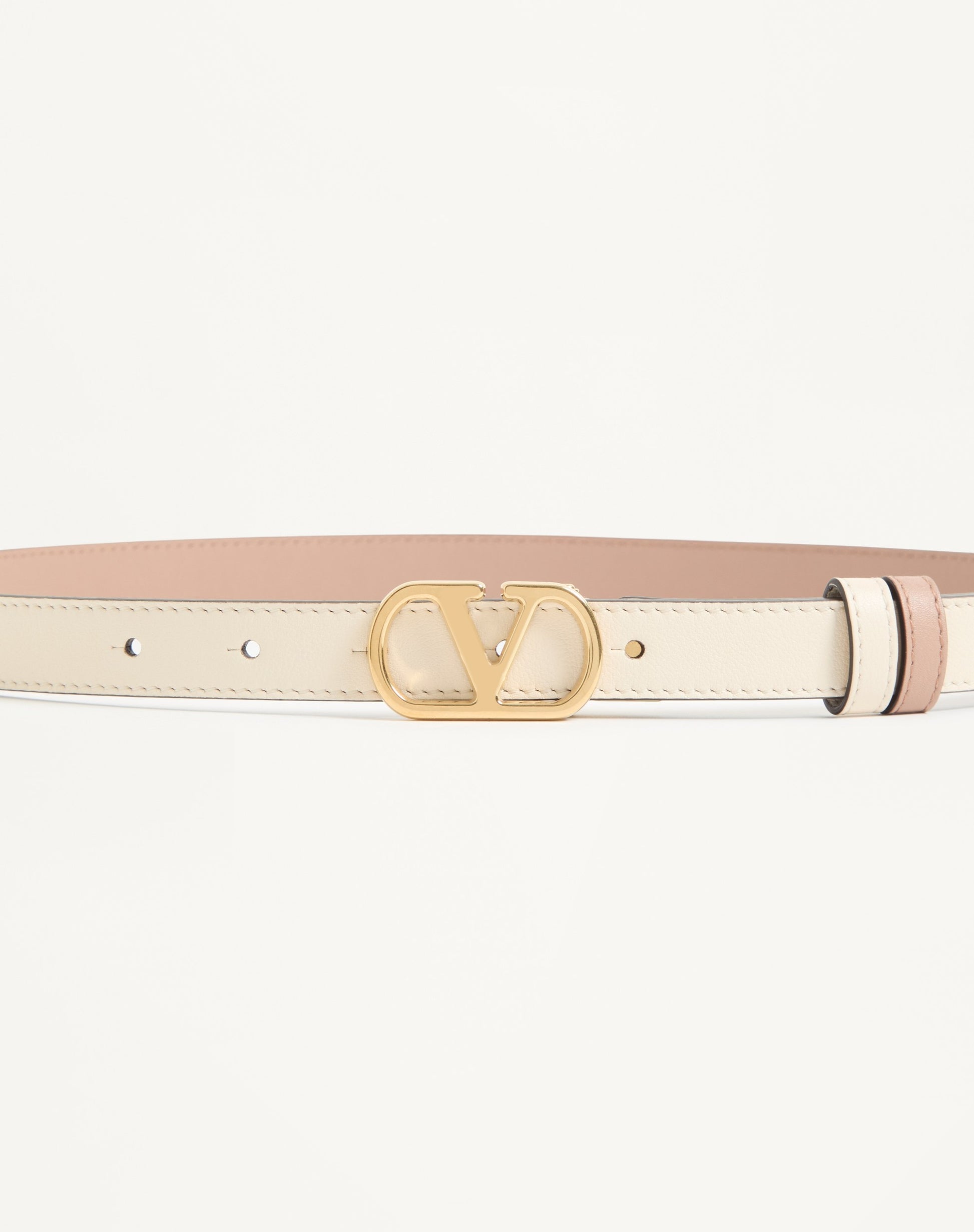 Vlogo Signature Reversible Shiny Calfskin Belt - 20mm / 1.2 In.
