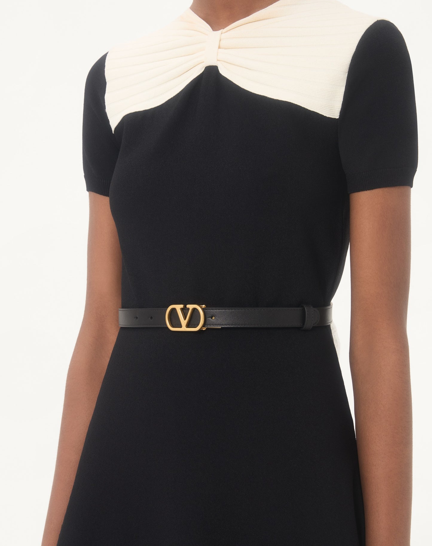 Vlogo Signature Reversible Shiny Calfskin Belt - 20mm / 1.2 In.