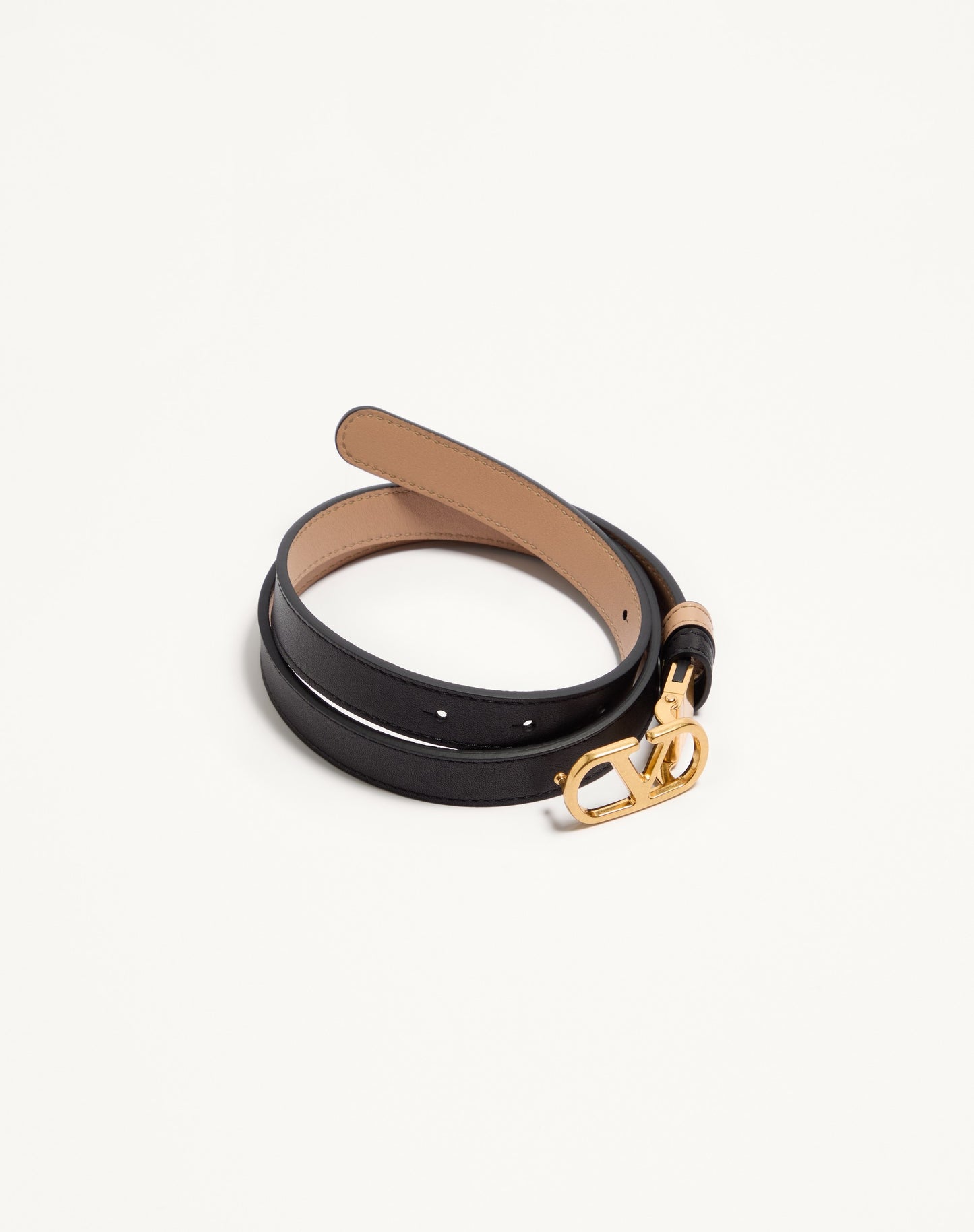 Vlogo Signature Reversible Shiny Calfskin Belt - 20mm / 1.2 In.