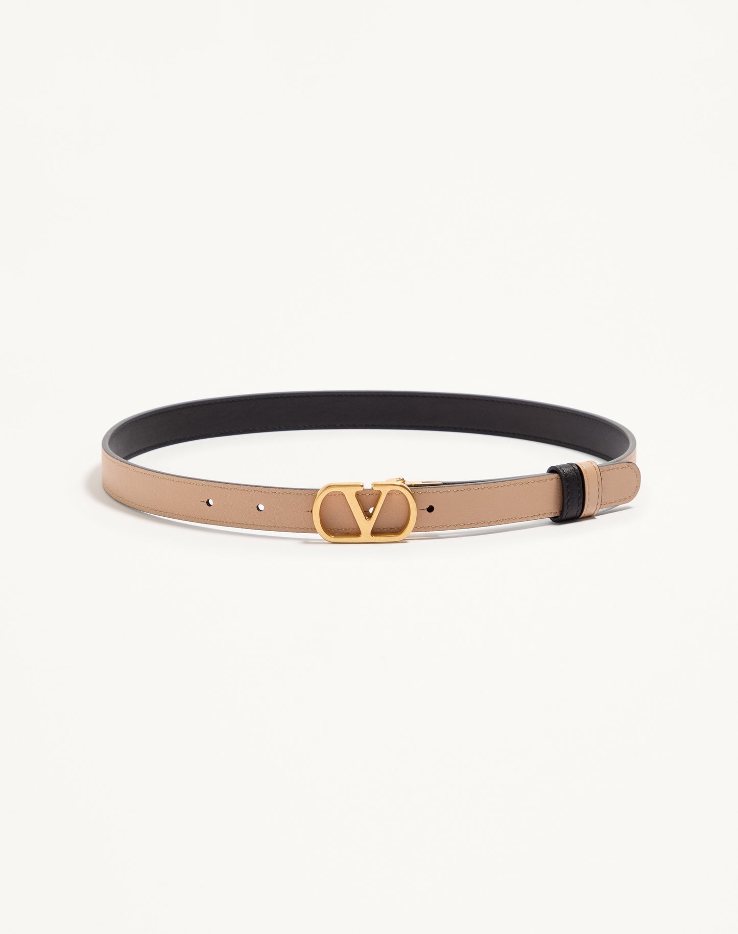 Vlogo Signature Reversible Shiny Calfskin Belt - 20mm / 1.2 In.