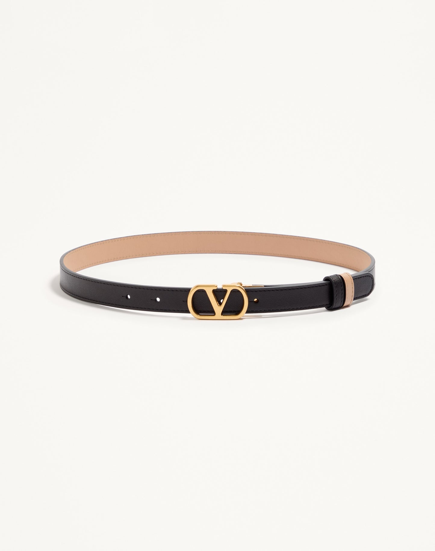 Vlogo Signature Reversible Shiny Calfskin Belt - 20mm / 1.2 In.