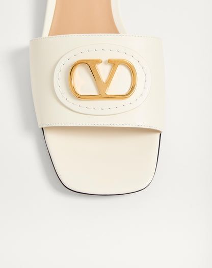 Vlogo Signature Slide Sandal In Calfskin 20mm