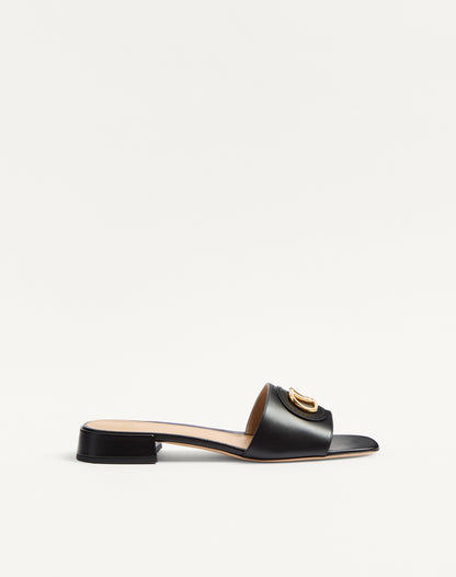 Vlogo Signature Slide Sandal In Calfskin 20mm