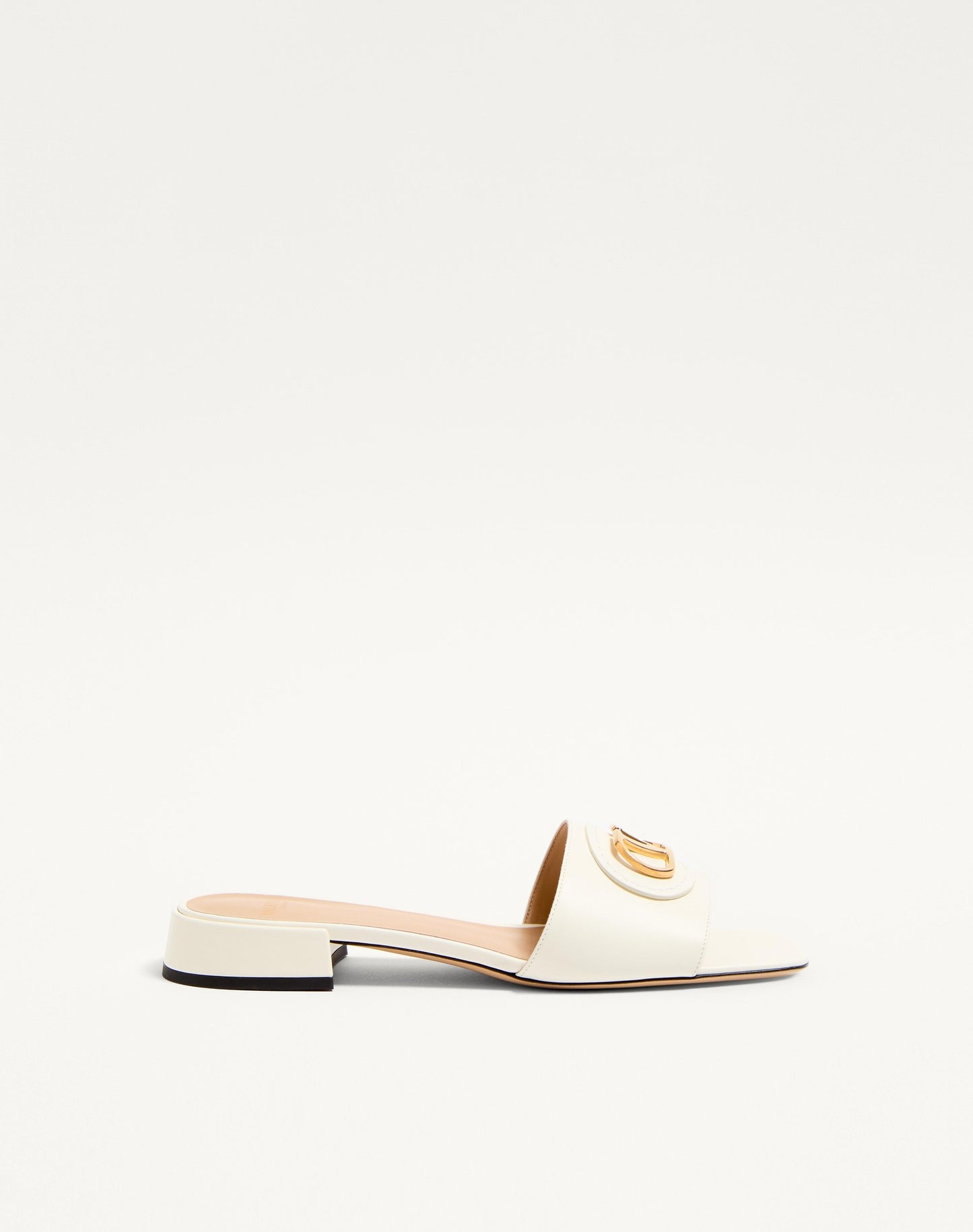 Vlogo Signature Slide Sandal In Calfskin 20mm