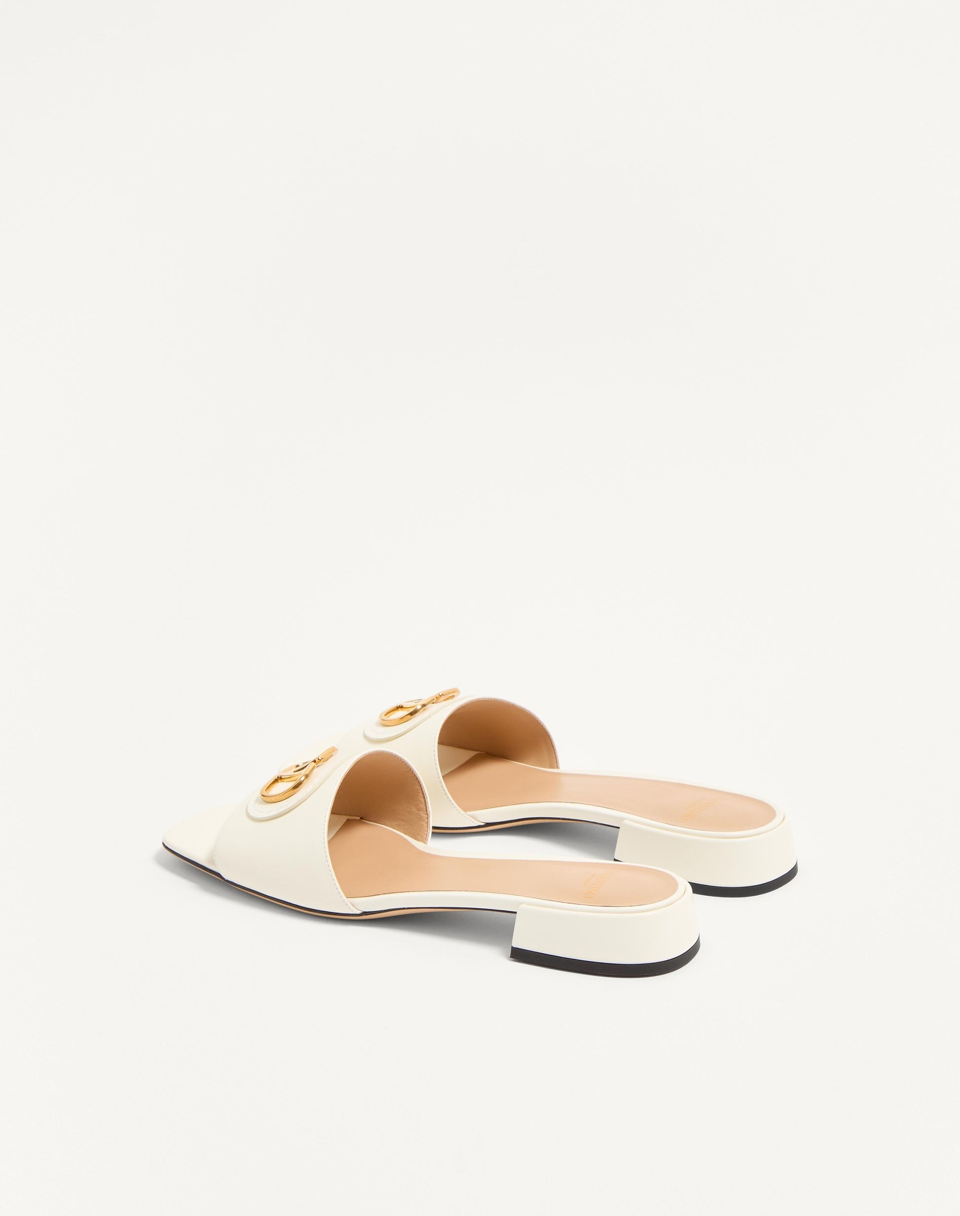 Vlogo Signature Slide Sandal In Calfskin 20mm