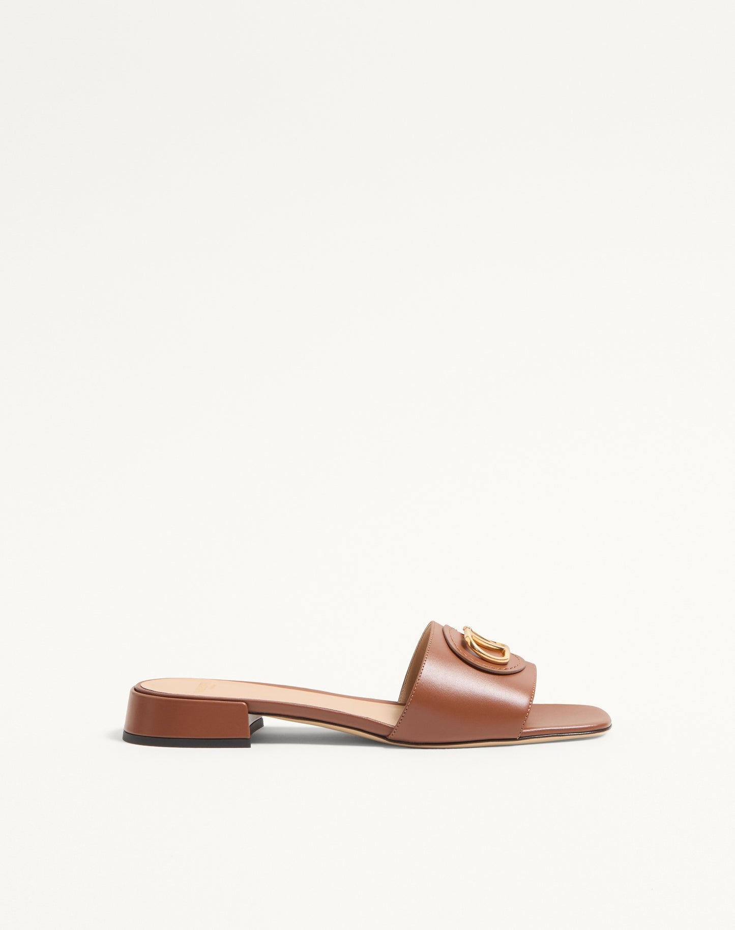 Vlogo Signature Slide Sandal In Calfskin 20mm