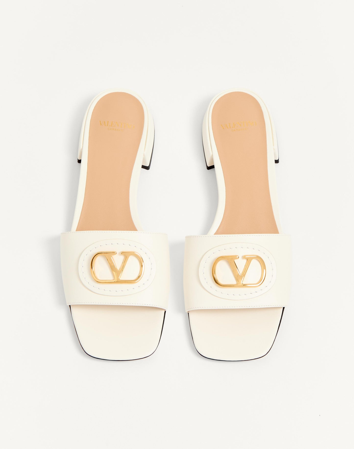 Vlogo Signature Slide Sandal In Calfskin 20mm