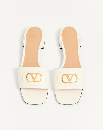 Vlogo Signature Slide Sandal In Calfskin 20mm
