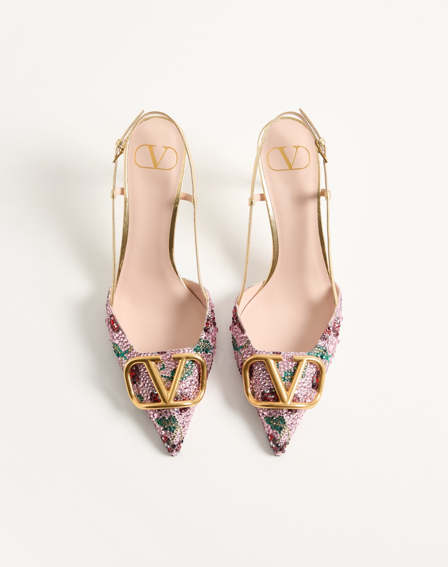 Vlogo Signature Slingback Décolleté With Cherryfic Embroidery 80mm