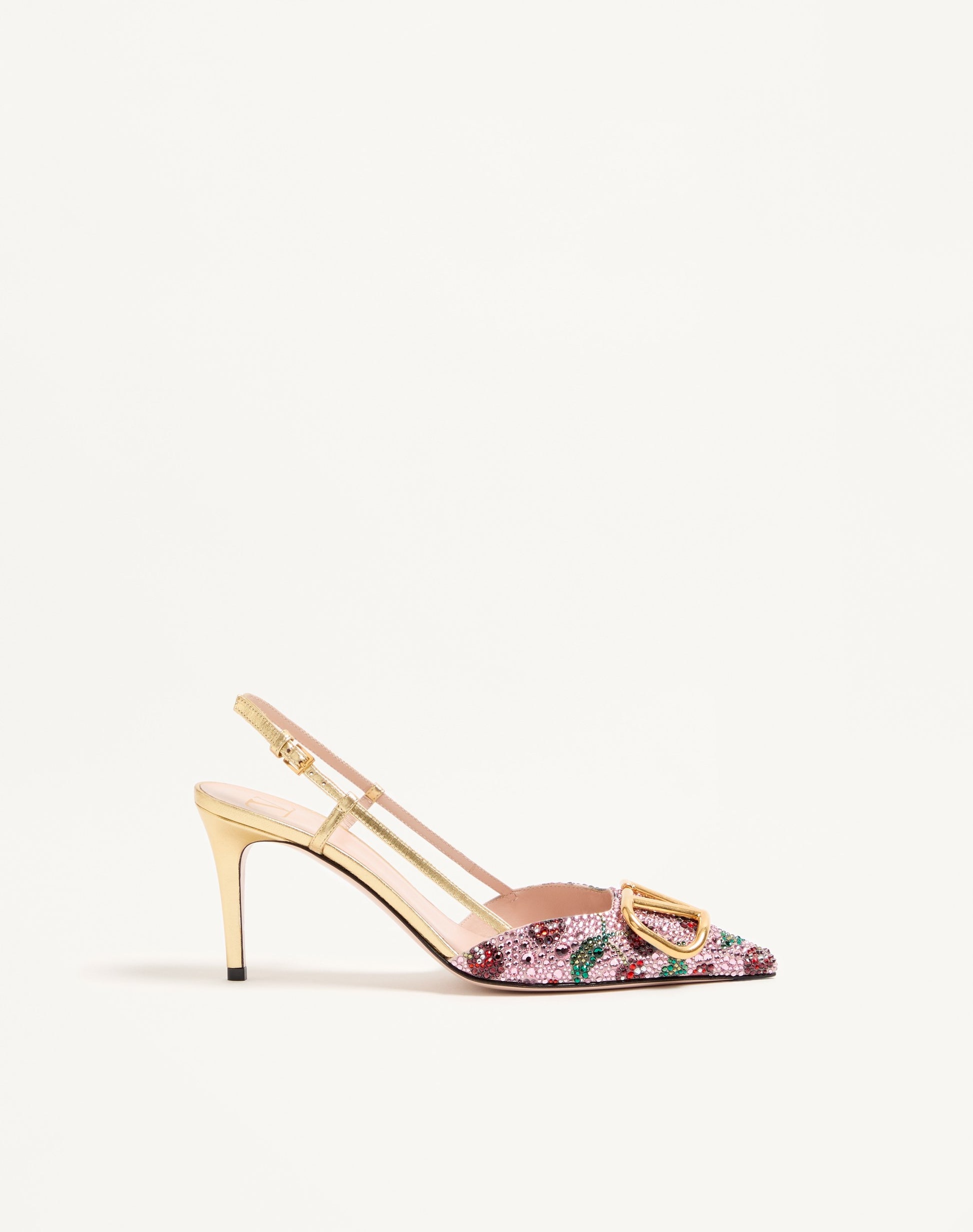 Vlogo Signature Slingback Décolleté With Cherryfic Embroidery 80mm
