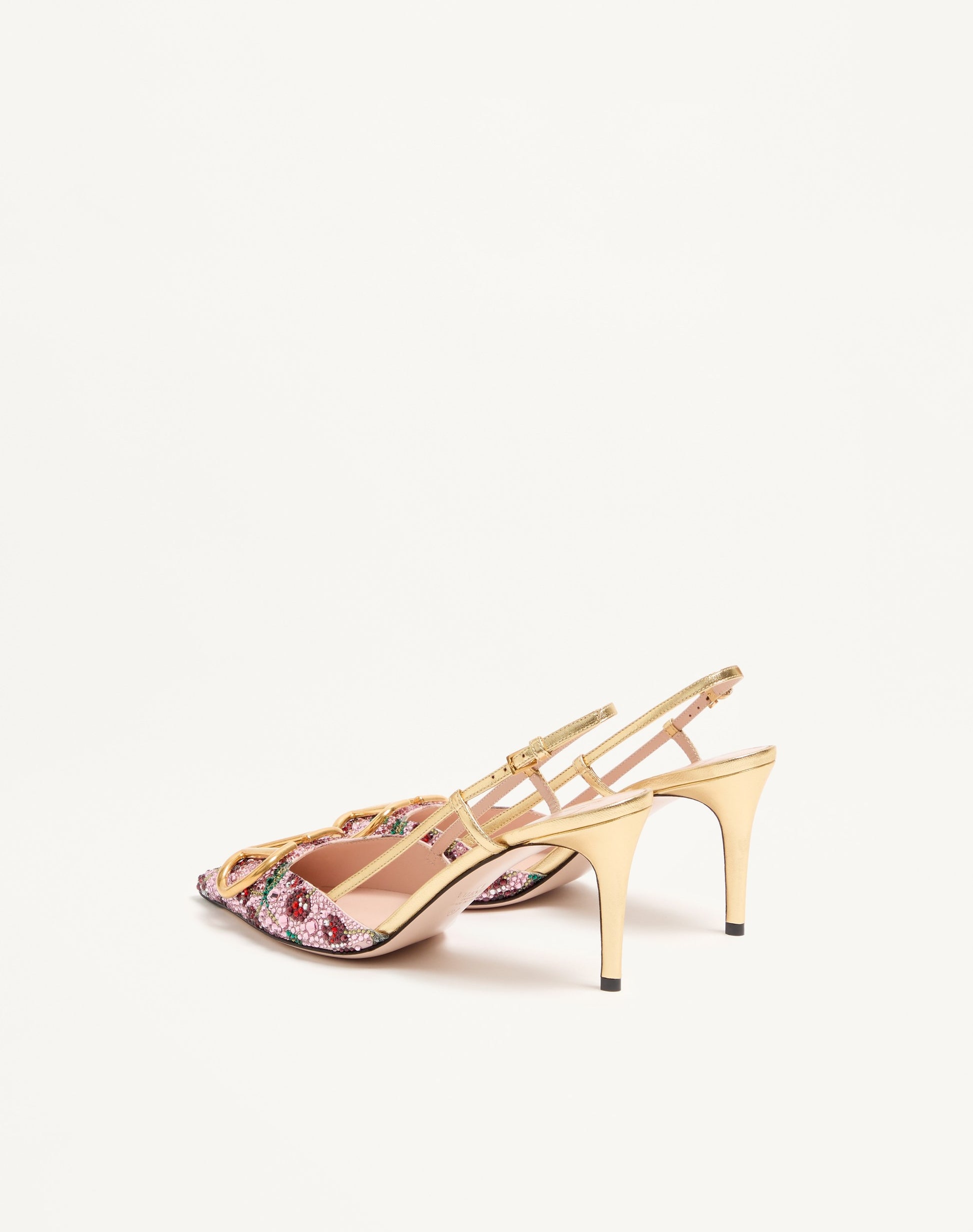 Vlogo Signature Slingback Décolleté With Cherryfic Embroidery 80mm