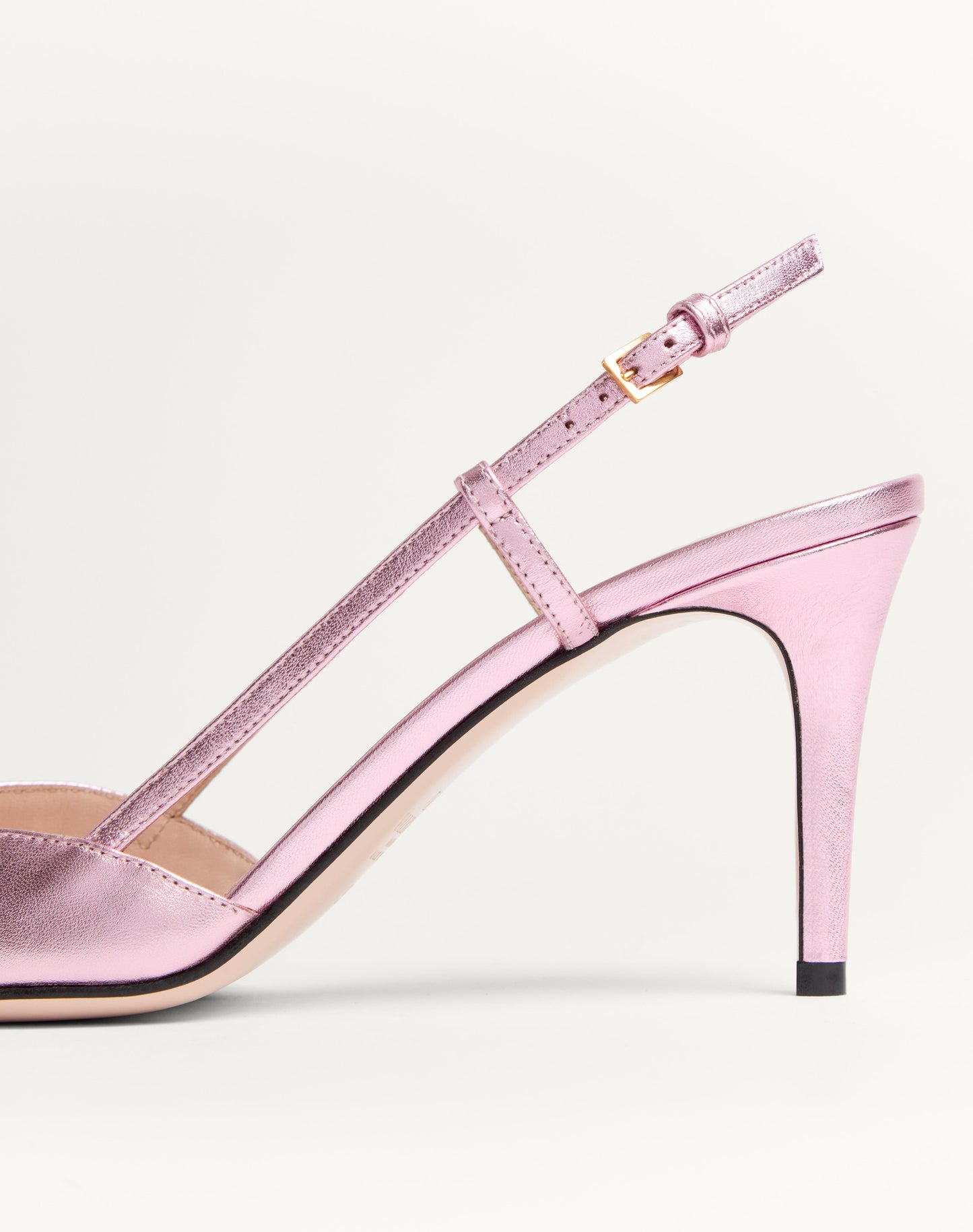 Vlogo Signature Slingback Pump In Laminated Nappa Leather 80mm