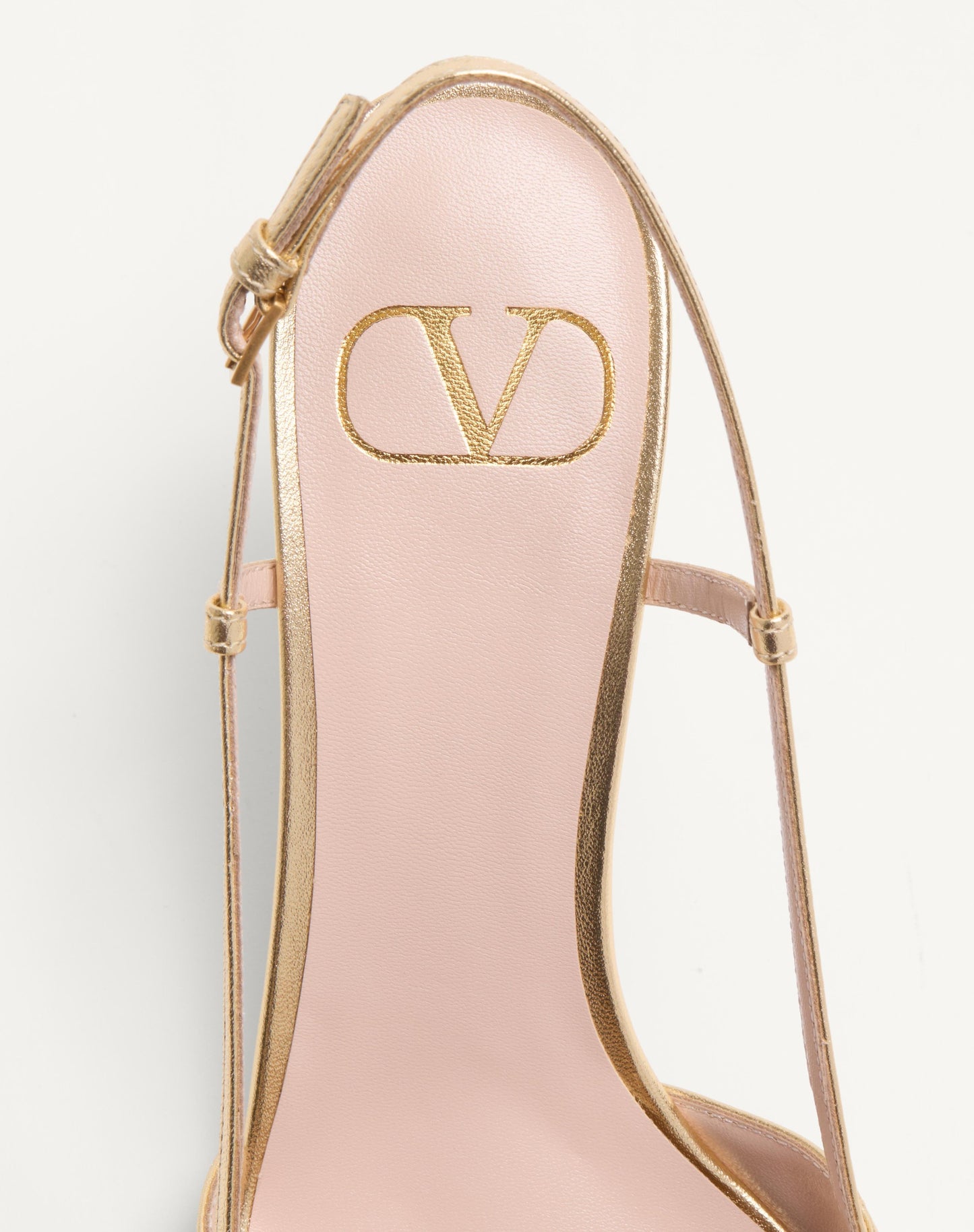 Vlogo Signature Slingback Pump In Laminated Nappa Leather 80mm