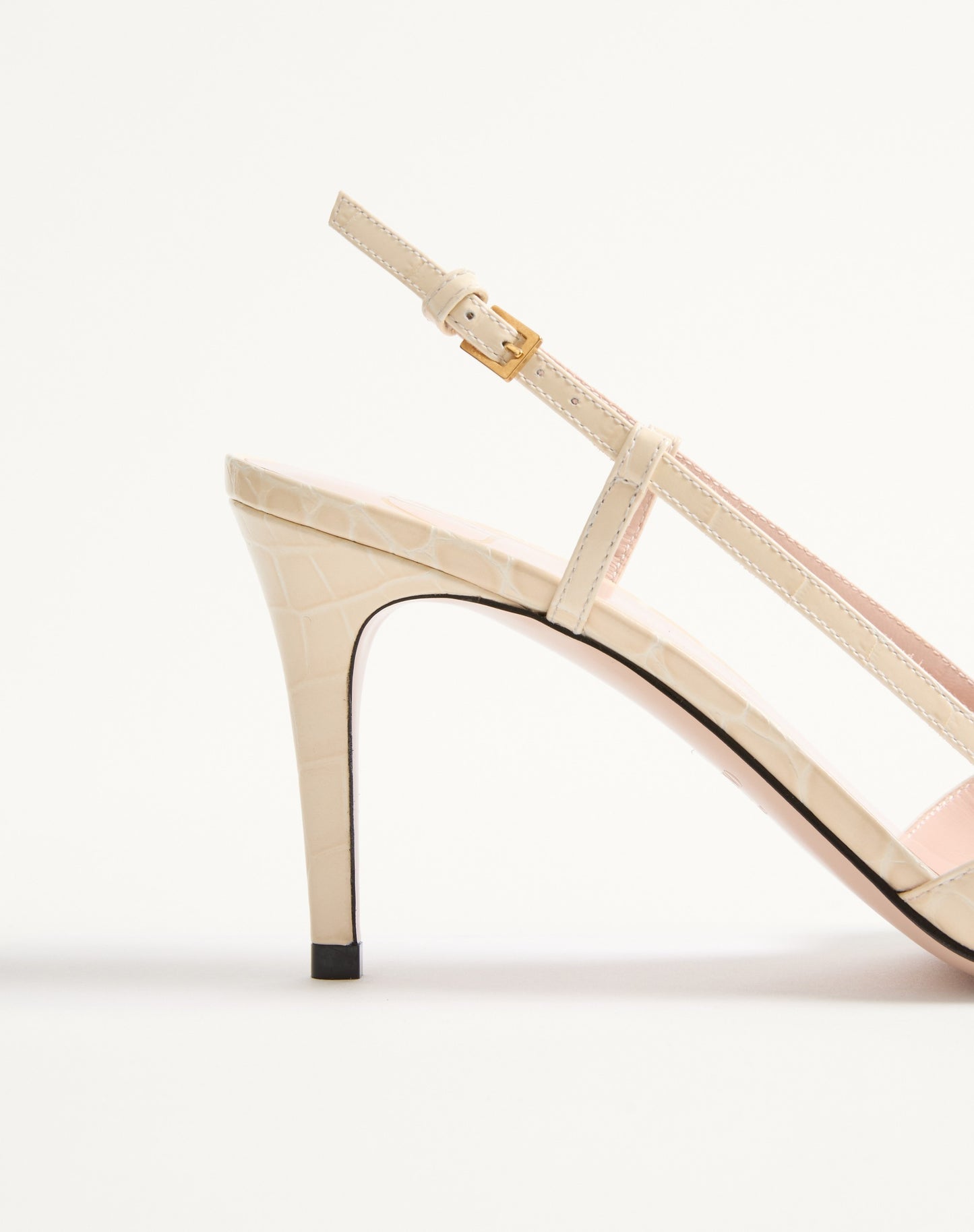 Vlogo Signature Slingback Pumps In 80mm Printed Calfskin